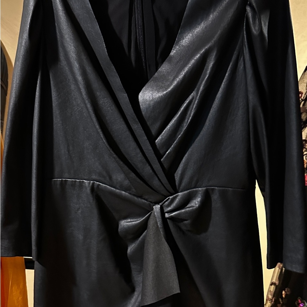 Rebecca Taylor Black Leather Dress
